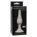 Анальная пробка slim anal plug серого цвета