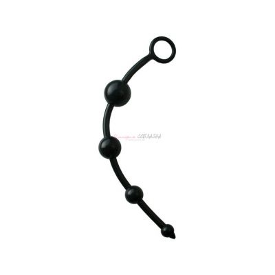 Анальный стимулятор в виде цепочки stimulator mini черного цвета