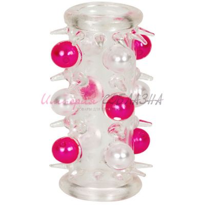 Насадка с бусинами beaded penis