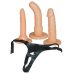 Страпон-комплект с тремя телесными фаллоимитаторами Strap-on Страпон-комплект с тремя телесными фаллоимитаторами Strap-on