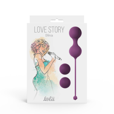 Набор вагинальных шариков Love Story Diva Lavender Sunset