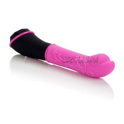 Розовый вибромассажер из силикона TANTRIC AURA MASSAGER, 10 режимов вибрации 