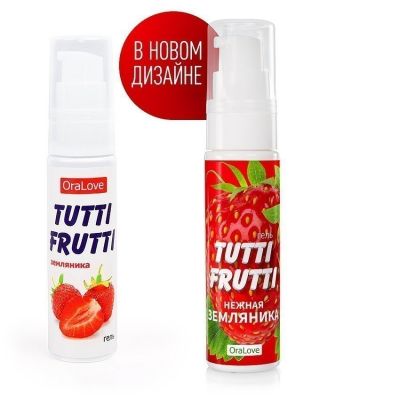 Съедобный гель tutti-frutti земляника 30г